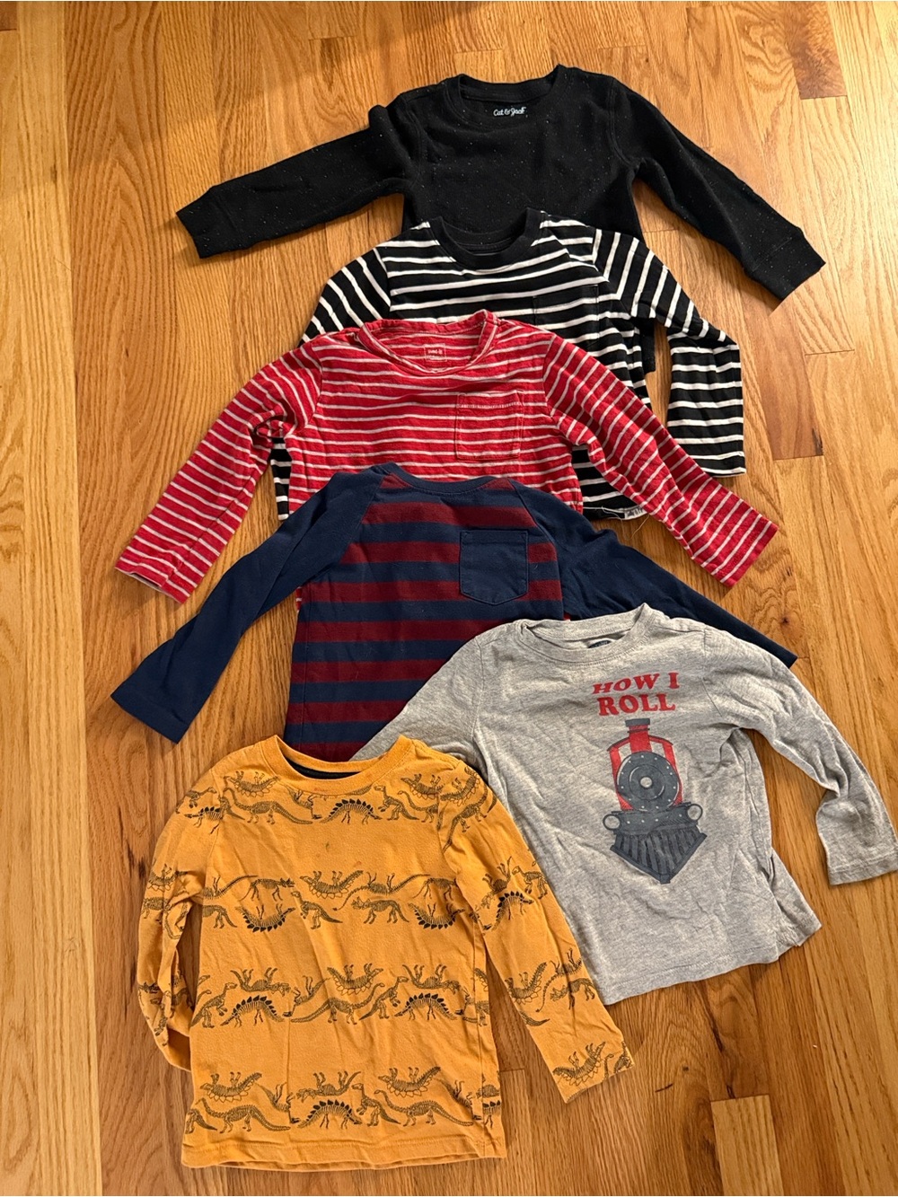 Bundle of Children's Long-Sleeve Shirts - Mixed Colors